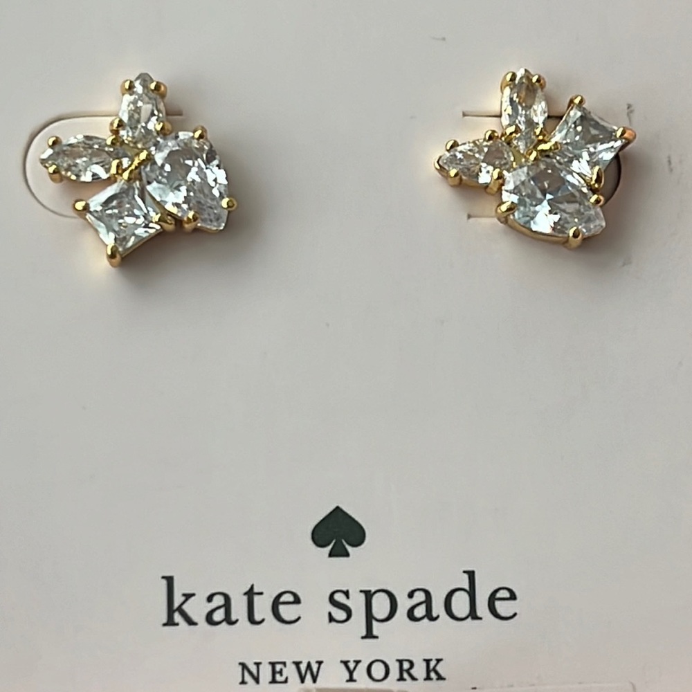 Kate Spade Cluster CZ Stud Earrings - New in Box - Picture 1 of 10